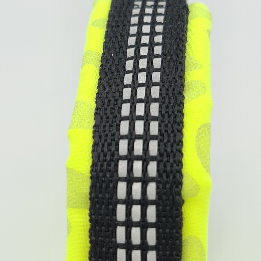 Halsband Safety - schwarz, Neongelb, reflektierend und fluoreszierend!
